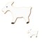 Goat Cookie Cutter 2 Pc Set. USA Tin Plate Steel - By CookieCutter.Com